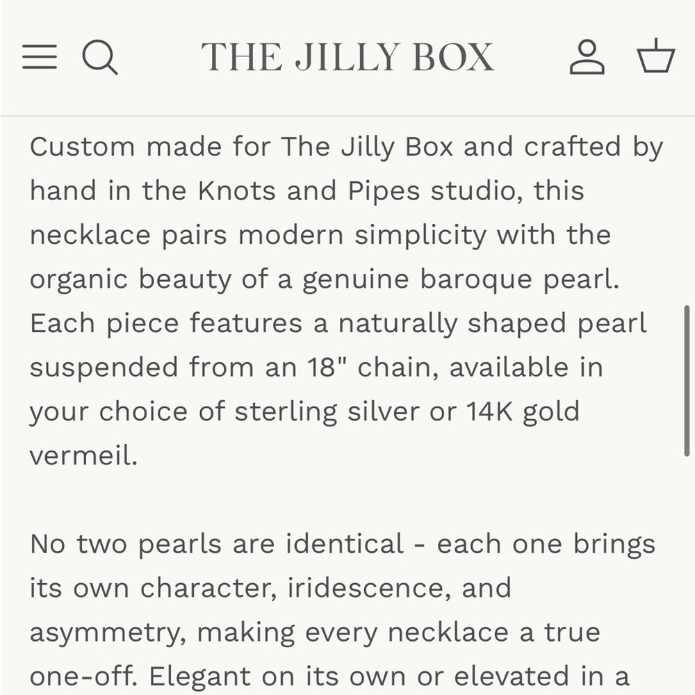 Elegant Gold Pearl Necklace - Picture 4 of 5